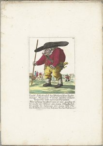 De dwerg Liendl Schnekenfist, 1710 körül Liendl Schnekenfist, a Wienerisches Nacht-Kings Magazin-Visirer munkatársa, Ambts hajtott ellenőr és anyagadminisztrátor (cím a tárgyon) Il Callotto resurcitato vagy újonnan berendezett kis szekrény (sorozat címe)