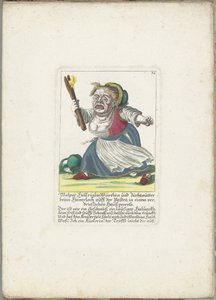 De dwerg Malper Höllriglin, mint waardin, 1710 körül Malper Höllriglin Würthin és tenyészanya a Hünerloch auff der Pasteijnál, egy bosszantó hazai perben (cím a tárgyon) Il Callotto resurcitato vagy újonnan berendezett kis szekrény (sorozat címe alkotó: Martin Engelbrecht (attributed to)