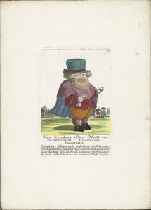 A dwerg Oswald van Stroblbardt, 1710 körül Excellenciája Herr Oswald von Stroblbardt Injuriarum Licentiatus (cím a tárgyon) Il Callotto resurcitato vagy újonnan berendezett kis szekrény (sorozat címe)