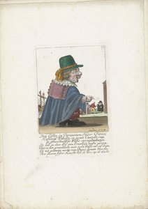 A törpe Piters Kahlmüß Wisseller bálnavadászként, 1710 körül Den Edlen és Vornaemen Heer Piters Kahlmüß Wisseller és Groot Canzeler, a Greenlandische Walfis tudósítója (cím a tárgyon) Il Callotto resurcitato oder Neu eigerichts Zwerchen C