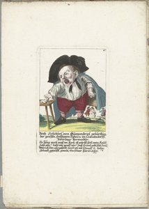 A dwerg Veith Schöberl von Gümpendriel, 1710 körül Veith Schöberl von Gümpendriel született, a crabatendörffli nagy Hollhippen Fabrica, Niderlag rokona (cím a tárgyon) Il Callotto resurcitato vagy újonnan berendezett kis szekrény (ti. sorozat).