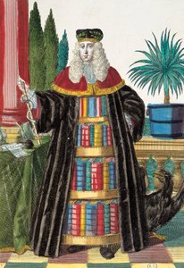 Doktor, metszet Martin Engelbrecht (1684-1756), németországi Assemblage des nouveau manouvries habilles-ből alkotó: Martin Engelbrecht