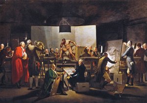 Német: A Bécsi Akadémia Aktsaalja a Szent Anna épületben.