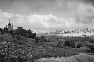 Jeruzsálem és a Gecsemáné kertje, 1937
