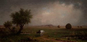 Kanca és Colt egy mocsárban alkotó: Martin Johnson Heade
