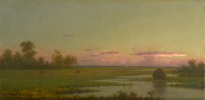 Salt Marsh Southportban, Connecticutban, 1862-1863 körül alkotó: Martin Johnson Heade