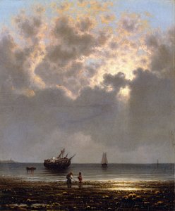 Nap áttör a felhőkön alkotó: Martin Johnson Heade