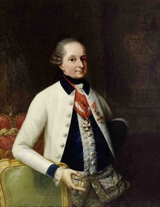 I. Nikolaus, Esterházy herceg 1714-1790 33. sz. magyar gyalogezredének egyenruhájában