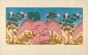 Bandbox Design Eagle and Rabbit, c. 1936. alkotó: Martin Partyka