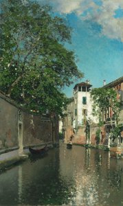 Velencei csatorna, 1880 körül (olaj, vászon) alkotó: Martín Rico y Ortega