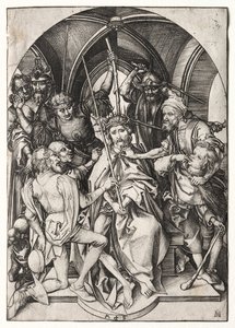 A tövisekkel megkoronázott Krisztus. alkotó: Martin Schongauer