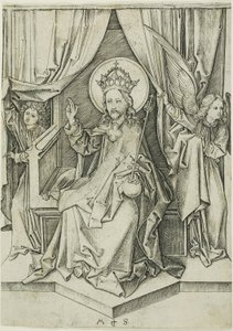 Krisztus trónol alkotó: Martin Schongauer