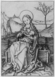 Madonna a gyepes padon alkotó: Martin Schongauer