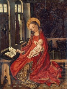Madonna gyermekkel a szobában, Martin Schongauer (1430-1491 körül) alkotó: Martin Schongauer