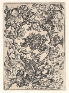 Dísz bagollyal, akit a madarak csúfoltak, kb. 1435-1491. alkotó: Martin Schongauer