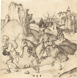 Parasztcsalád piacra megy alkotó: Martin Schongauer