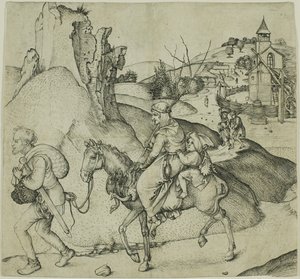 Parasztcsalád a piacra megy alkotó: Martin Schongauer