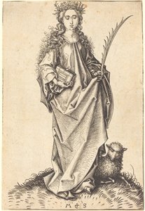 Szent Ágnes alkotó: Martin Schongauer