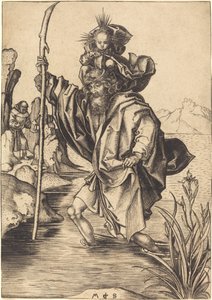 Szent Kristóf alkotó: Martin Schongauer