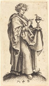 Szent János evangélista alkotó: Martin Schongauer