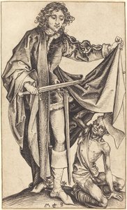 Szent Márton felosztja köpenyét alkotó: Martin Schongauer