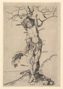 Szent Sebestyén, kb. 1435-1491. alkotó: Martin Schongauer