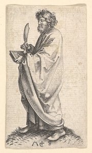 Szent Bertalan, kb. 1435-1491. alkotó: Martin Schongauer