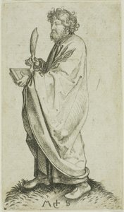 Szent Bertalan, az Apostolok közül alkotó: Martin Schongauer