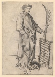 Szent Lőrinc, kb. 1435-1491. alkotó: Martin Schongauer