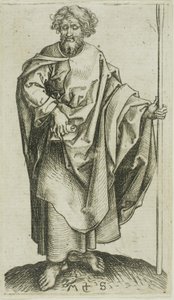 Szent Tamás, az Apostoloktól alkotó: Martin Schongauer