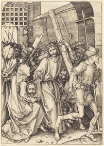 A kereszthordozás Szent Veronikával alkotó: Martin Schongauer