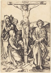 A keresztre feszítés alkotó: Martin Schongauer