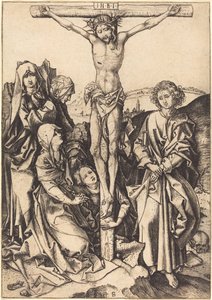 A keresztre feszítés alkotó: Martin Schongauer