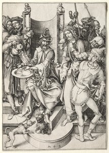 A szenvedés: Krisztus Pilátus előtt alkotó: Martin Schongauer