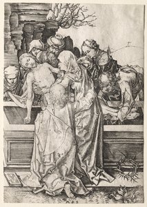 A szenvedély: A síremlék. alkotó: Martin Schongauer