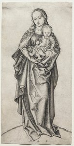 Szűz és gyermek almával alkotó: Martin Schongauer
