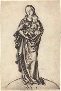 Szűz és gyermek az almával alkotó: Martin Schongauer