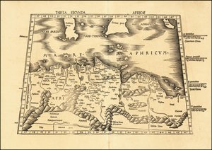 1513 Ptolemaiosz 2. afrikai térképe Martin Waldseemüller által készített térkép alkotó: Martin Waldseemuller