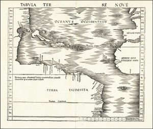 1513 Tabula Terre kilenc alkotó: Martin Waldseemuller