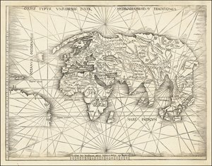 1513-as térkép - Orbis Typus Universalis Iuxta Hydrographorum Traditionem alkotó: Martin Waldseemuller