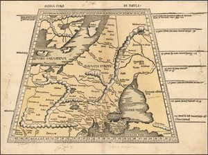 1513-as térkép a Baltikumról, Skandináviáról, Lengyelországról és Kelet-Európáról Martin Waldseemüller által készített térkép