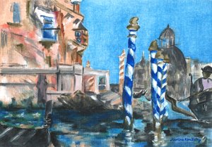 Canal Grande (Tisztelet Edouard Manet előtt) alkotó: Martina Konitzky