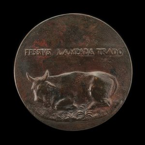 Fekvő szarvasmarha [fordítva]. alkotó: Martino da Bergamo