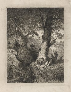 Rustende krijgsmannen onder een boom   1360862   hu       hungarian Successfully Translated  Original: ""Jeune femme etendue sous un arbre"" (A Woman Lying Under The Tree) Peinture dOdilon Redon (1840-1916) 1900-1901 Gouache et tempera. Nabis. Musee de lEr