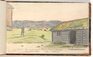 Táj farmokkal alkotó: Martinus Rørbye