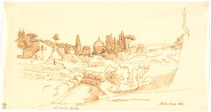 Monte Mario alkotó: Martinus Rørbye