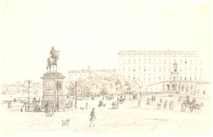 Stockholmi várkastély alkotó: Martinus Rørbye