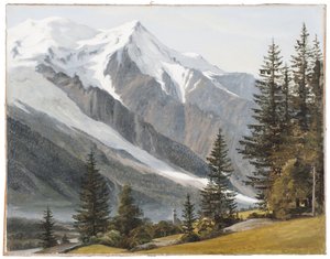 Kilátás Chamonix-Mont-Blanc-ra alkotó: Martinus Rørbye