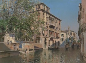 Egy velencei csatorna, 1875 körül