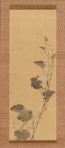 Calabash Flowers and Beetle, 19. század eleje. alkotó: Maruyama Ôshin